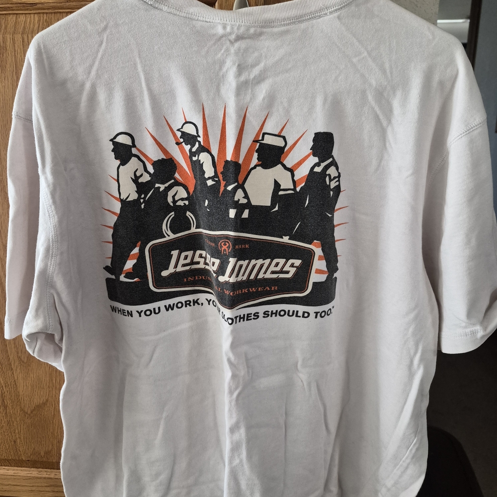 Jesse James White Short Sleeve Tee